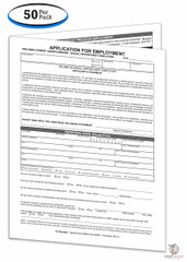 Application for Employment (Form #EMP-1) (50 per pack)