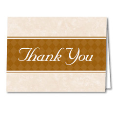 Thank You Cards and Envelopes (Gold) (50 per pack) (5901)