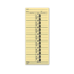 Standard Time Clock Cards (Form #TC-1) (3-1/2" x 8-1/2") (Black) (250 per pack) (860)