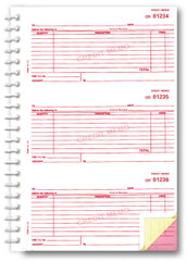 Credit Memo Book (3-part) (book of 150) (Form #RL-113)