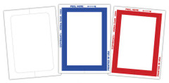 Kleer-Bak Blank Window Stickers - Stock Stickers - 3" x 4" (100 per pack)