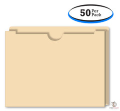 2" Expandable - Heavy Duty Deal Jacket - Plain Blank Manila Folder (50 Per Pack)