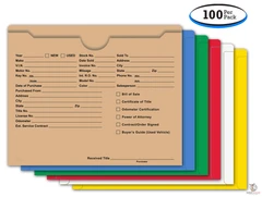 Printed Ultra Heavy Duty Deal Jacket File Folders (100 Per Pack)