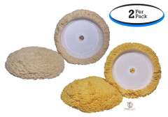 Wool Buffing Pads - Heavy Cut or Light Cut (2 Per Pack)