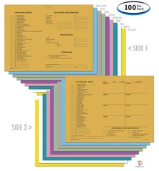Check List Deal Jackets - Forms List For F & I Retail, Lease, Manager, Sales (100 Per Pack)