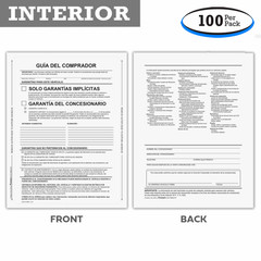 Self-Adhesive Spanish Buyers Guides (Guía Del Comprador) (100 Per Pack)
