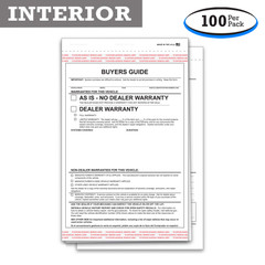 2-Part Adhesive Tape Buyers Guide - As Is - No Lines - BG-3 (100 Per Pack)