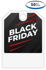 Black Friday Hang Tags - Full Color (50 Per Pack)