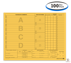 Repair Orders - 4 Option - Automotive Form (100 Per Pack)