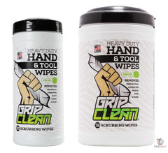 Grip Clean Heavy Duty Hand & Tool Wipes - Grease & Grime Removal