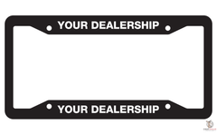 Custom Car Dealership License Plate Frames (250 Per Box)