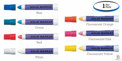 Solid Paint Markers - Pigment Based Grease Pens (1 Per Pack)