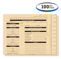 Color Code Printed File Folders - Manila (100 Per Box)