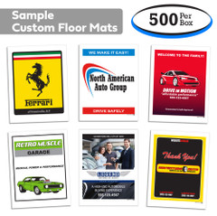 Sample Custom Printed Floor Mats (17" x 22") (500 Per Box)