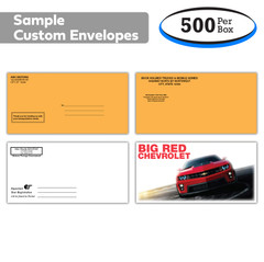 Custom Printed License Plate Envelopes (Manila or White) (500 Per Box)
