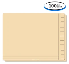 Blank Color Code File Folders - Manila (100 Per Box)