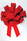 43" Red Velvet Car Bow