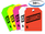 Clearance Fluorescent Jumbo Mirror Hang Tags (4 color options) (50 per pack)