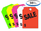 SALE Fluorescent Jumbo Mirror Hang Tags (4 color options) (50 per pack)