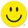 Happy Face Vinyl Window Stickers (Without Sunglasses) (Yellow 6") (12 per pack)
