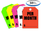 Fluorescent Jumbo Mirror Hang Tags (PER MONTH) (5 color options) (50 per pack)