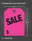 Fluorescent Jumbo Mirror Hang Tags (SALE) (Multi-Color: Green, Orange, Pink, Yellow) (40 pack) - Measurements