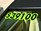 4 Inch Bubble Digits - Vinyl Window Sticker Numbers (Fluorescent Green and Black) (12 per pack)