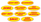 Oval Slogan Car Window Stickers (Red on Yellow) (12 per pack)