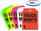 Truck Month - Fluorescent Jumbo Mirror Hang Tags - 5 Color Options (50 per pack)