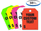 Custom Text Car Mirror Hang Tags - With Your Text - 5 Color Options (50 per pack)