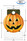 Precision Cut Hang Tags - Die Cut Orange Pumpkin Face Signs (20 per pack)