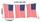 American Flag Pennants Streamer (4 Mil Polyethylene or Supreme Cloth)