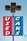 Pole Double Banner Flag Kit (Used Cars / Red and Blue) (Two 3 Feet x 8 Feet Banners)