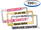 Custom Car Dealership License Plate Frames - Chrome or Gold (500 Per Box)