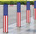 Bollard Pole Covers - Parking Lot Post Designs - Patriotic USA Flag