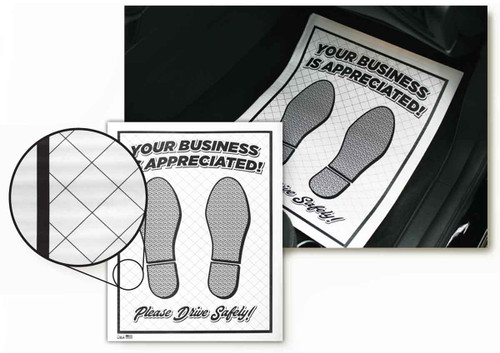 Plastic Coated Floor Mats - Ridged (500 per box)