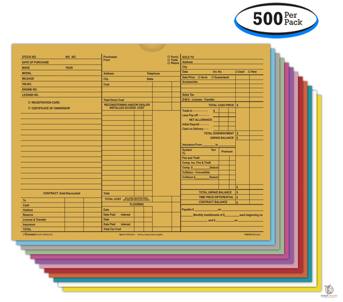 3-in-1 Deal Envelope Deal Jackets - All Colors (500 per box)