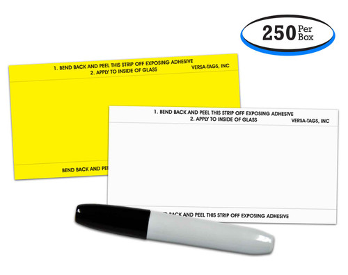 Stock Number Mini Signs (6" x 3") (White or Yellow) (Form #650) (250 per box)
