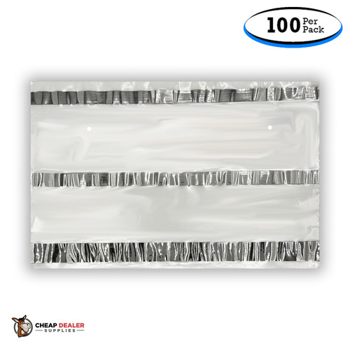 License Plate Temporary Tag Plastic Bags with Adhesive (100 Per Pack)