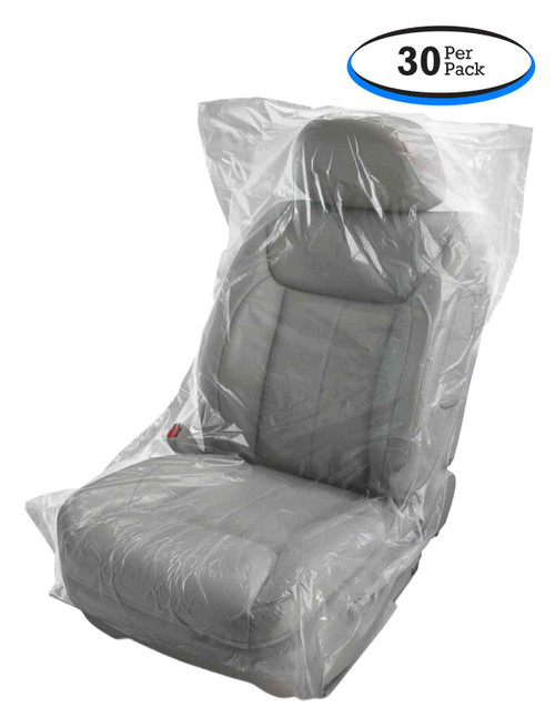 Disposable Plastic Seat Protectors - Chair Covers (30 per pack)