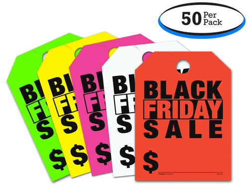 Black Friday Sale - Car Mirror Hang Tags - 5 Color Options (50 per pack)