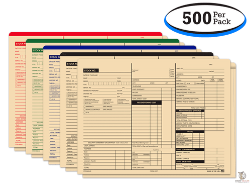 Heavy Duty Printed 3-In-1 Deal Jackets (500 Per Box)