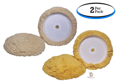 Wool Buffing Pads - Heavy Cut or Light Cut (2 Per Pack)