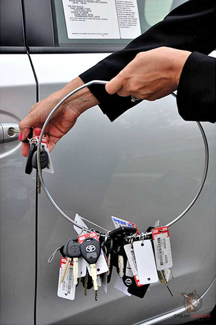 Jail Ring Style Keys Holder - 10 Inch Steel Key Ring