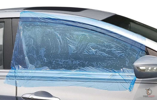 Blue Tint Self-Adhesive Vehicle Collision Wrap (High Tack Crash Wrap Roll)