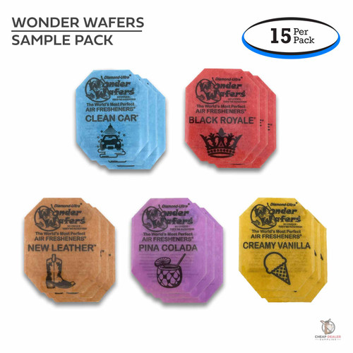 Wonder Wafers - Top 5 Scents Sample Pack of Air Fresheners (15 Pack)