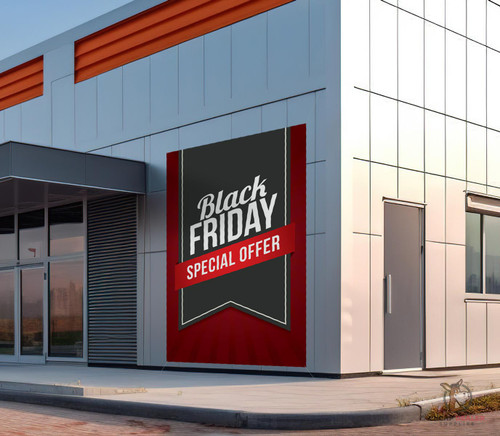 Custom Indoor/Outdoor Vinyl Banner - Black Friday Sale Sample