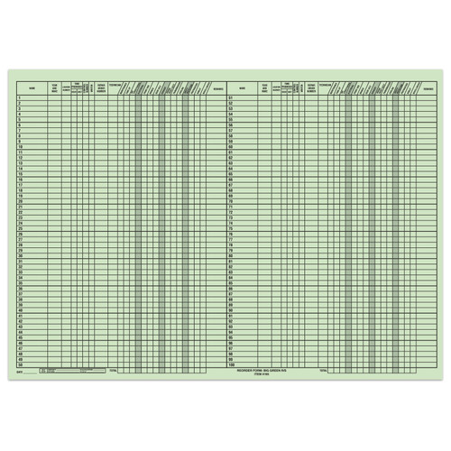 Big Green Route Sheet Pad (28″ x 20″) (50 Sheets Per Pad)