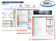 Custom Multi-Point Vehicle Inspection Forms - 8.5 x 11 (500 Per Pack)