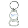 Silver Organized Living Bottle Opener Keychain.